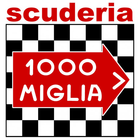  1000 MIGLIA SCUDERIA Sticker  