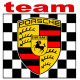 PORSCHE TEAM laminated decal