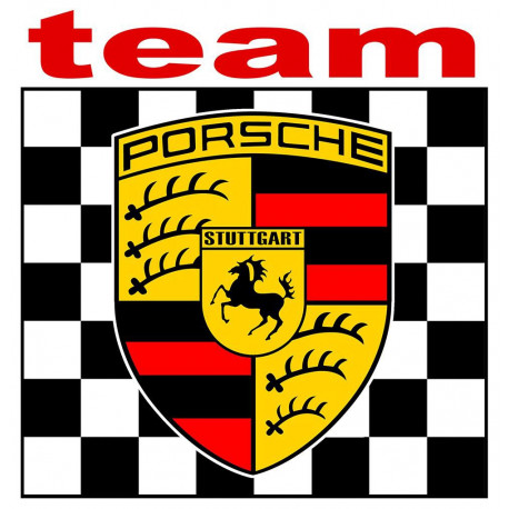 PORSCHE TEAM Sticker  