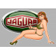 JAGUAR  Pin Up Sticker gauche