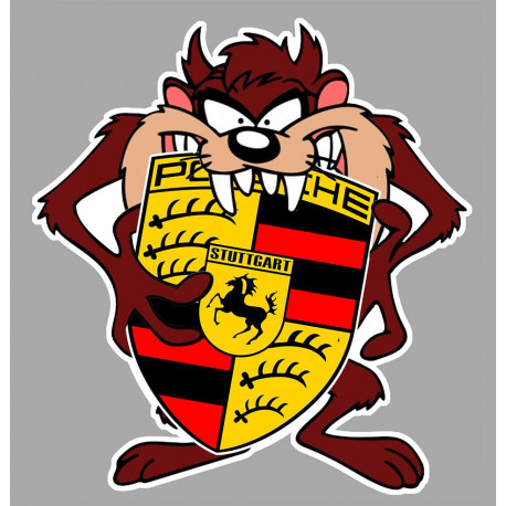 PORSCHE TAZ Sticker   