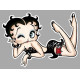 BETTY PAGE right Pin up Sticker UV 