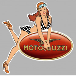 MOTO GUZZI  Pin Up droite Sticker 