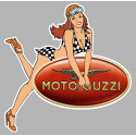 MOTO GUZZI  Pin Up droite Sticker 