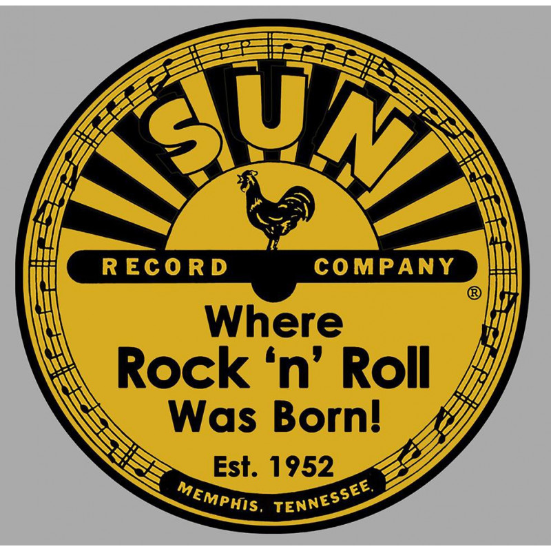SUN Record Company Sticker vinyle laminé caferacerbretagne