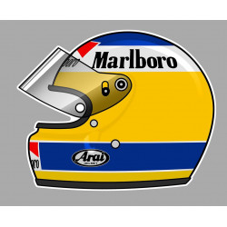 Michele ALBORETO Helmet sticker gauche