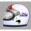 Chris AMON Helmet sticker vinyle laminé gauche