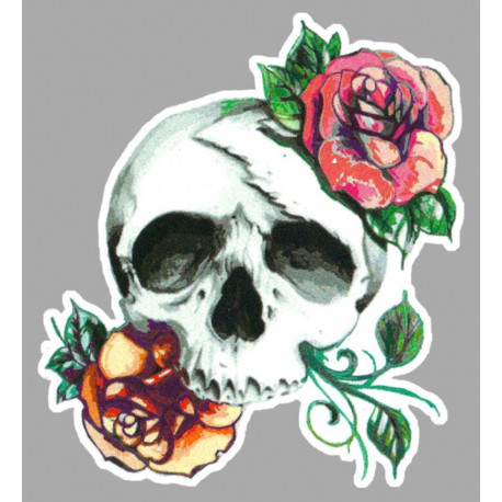 SKULL/ROSE left Sticker 