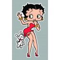 BETTY PAGE right Pin up Sticker 