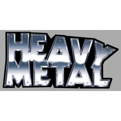 HEAVY METAL Sticker vinyle laminé