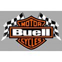 BUELL Flags laminated decal