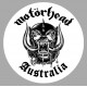 MOTORHEAD AUSTRALIA Sticker blanc 