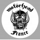 MOTORHEAD FRANCE white Sticker 