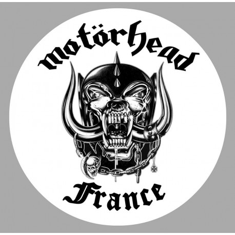 MOTORHEAD FRANCE Sticker blanc 