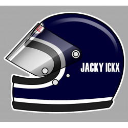 Jacky ICKX helmet left laminated decal