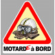 MOTARDE A BORD  Sticker  