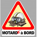 MOTARDE A BORD Sticker 
