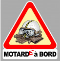 MOTARDE A BORD  Sticker  