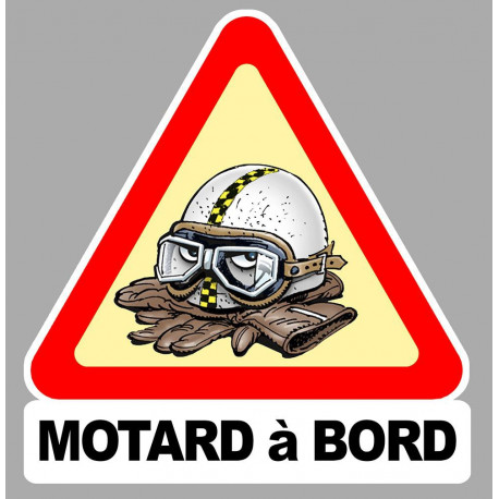 MOTARD A BORD  Sticker  