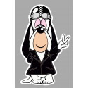 DROOPY Biker Laminated decal