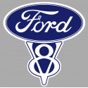 FORD V8 Sticker  vinyle laminé