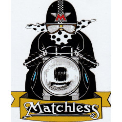   MATCHLESS  Motard  Sticker 77mm x 65mm