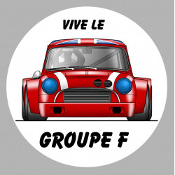 AUSTIN COOPER rouge Groupe F  Sticker