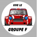 AUSTIN COOPER red Groupe F  Sticker