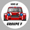 AUSTIN COOPER red Groupe F  Sticker