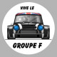 AUSTIN COOPER black Groupe F  Sticker