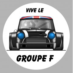 AUSTIN COOPER noire Groupe F  Sticker