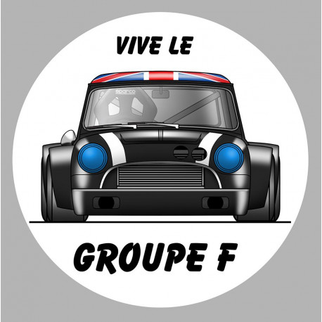 AUSTIN COOPER black Groupe F  Sticker