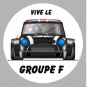 AUSTIN COOPER black Groupe F  Sticker