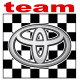 TOYOTA TEAM laminated decal