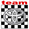 TOYOTA TEAM laminated decal