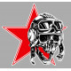 SKULL RED STAR droite  Sticker