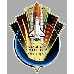 SPACE SHUTTLE laminated decal