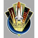 SPACE SHUTTLE Sticker vinyle laminé