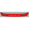 CHEVROLET CORVETTE sticker visière casque vinyle laminé