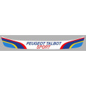 PEUGEOT TALBOT SPORT Sticker visière casque vinyle laminé