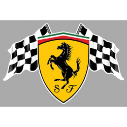 FERRARI Flags Sticker