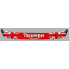 TRIUMPH MOTO  Sticker Visière Casque vinyle laminé