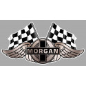 MORGAN Flags laminated vinyl decal