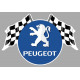 PEUGEOT  Flags Sticker vinyle laminé