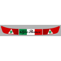 ALFA ROMEO Helmet Visor   Sunstrip laminated decal