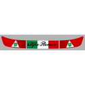 ALFA ROMEO Helmet Visor   Sunstrip laminated decal