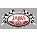 JAWA/CZ flags laminated decal