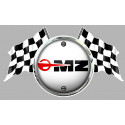 MZ Flags laminated decal