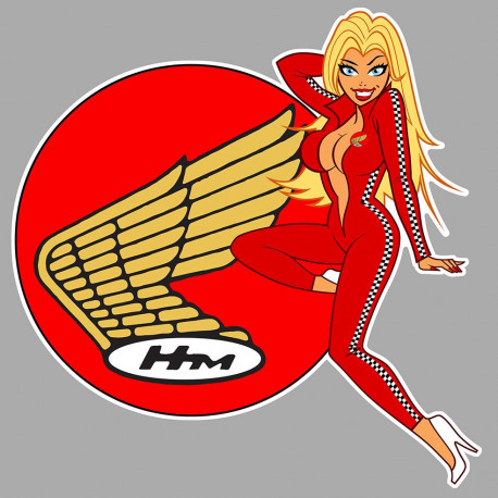 HONDA Pin Up gauche Sticker 