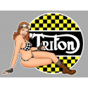 TRITON Pin Up Sticker droit